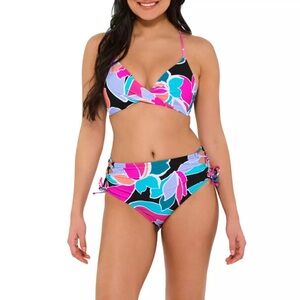 🆕 Decree Tropical Print Bikini Swimsuit 🌺🏝🐬